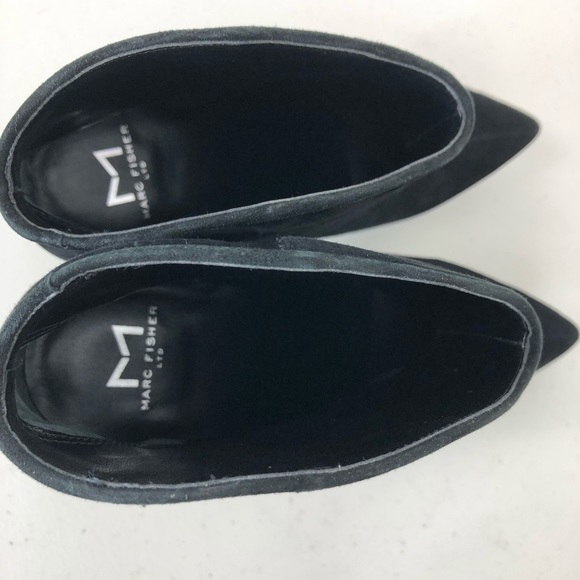 Marc Fisher Miggi Pointy Toe Bootie Black Sz 8.5 - Picture 2 of 8